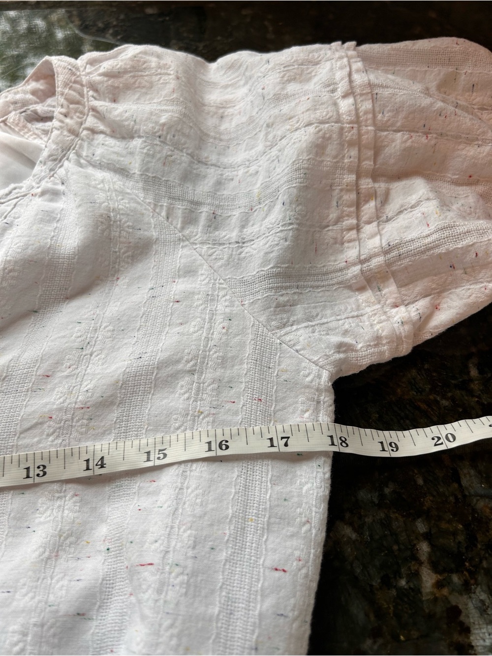 Betsey Johnson Spectator Cotton Puff Sleeve Midi Dress. Tiered woven Boho. EUC - Picture 8 of 10